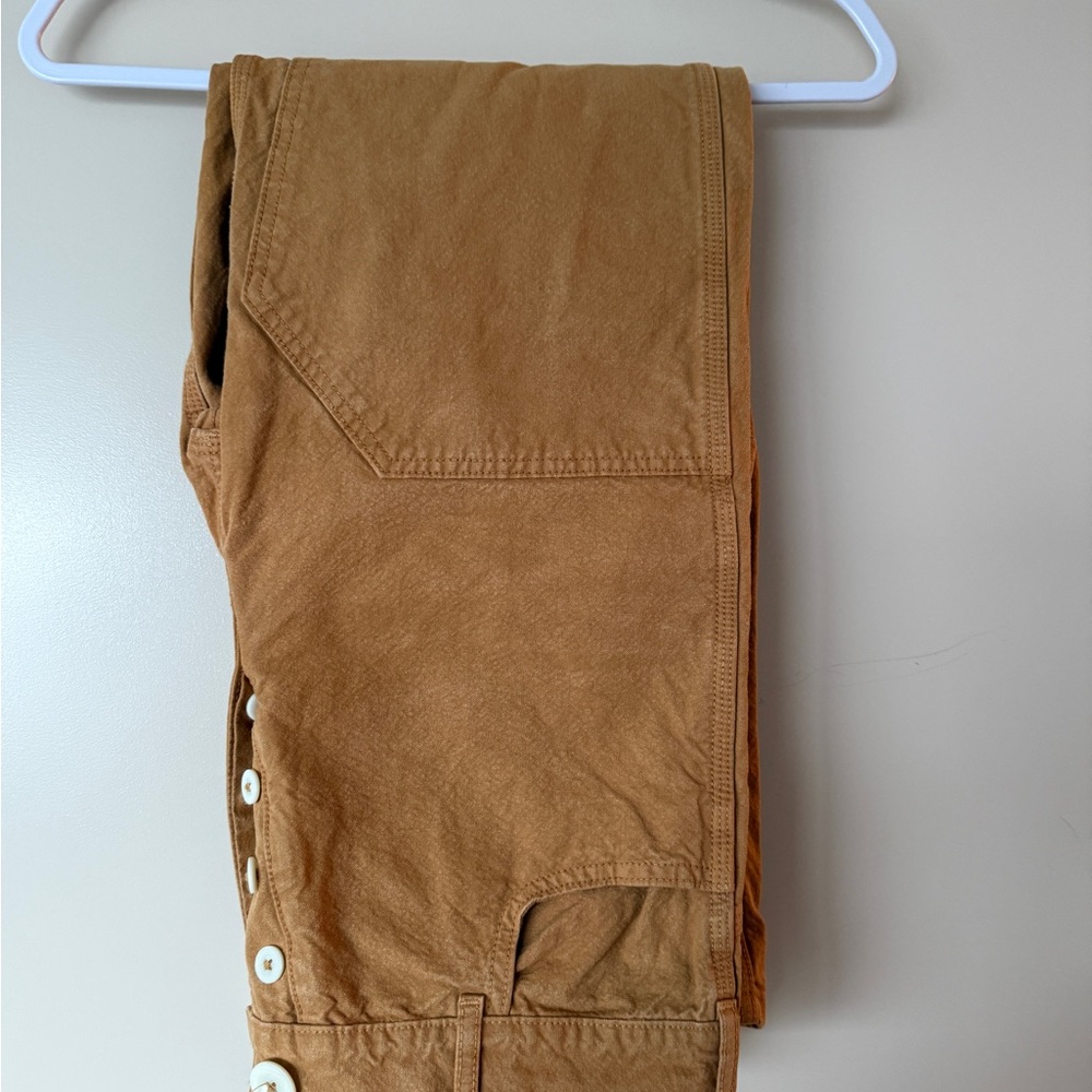 Jesse Kamm patchfront handy pants, wheat, size 8